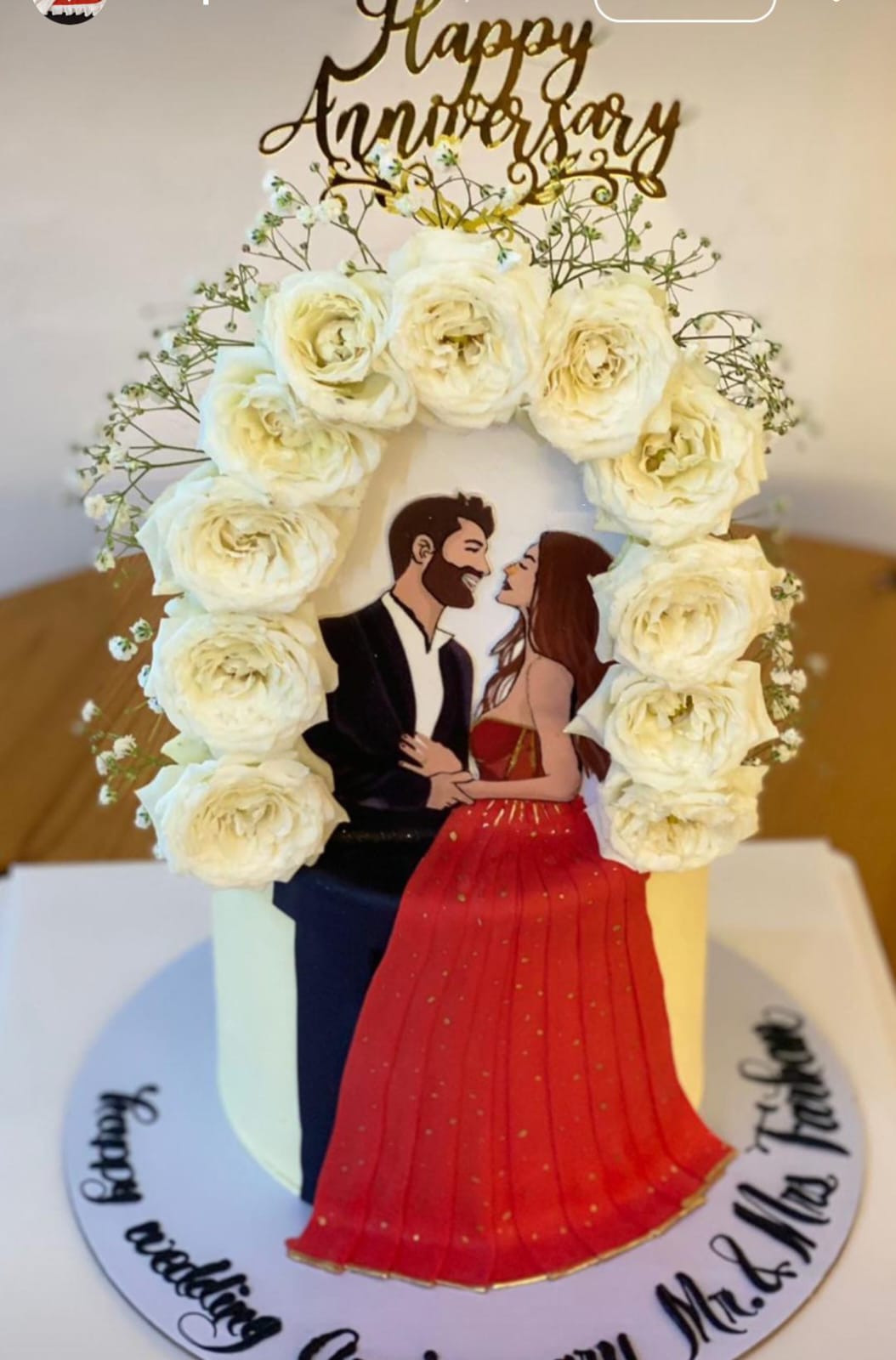 Wedding Anniversary Cake